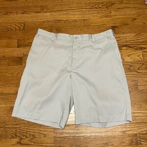 Nike Tan Flat Front Shorts Classic Cut